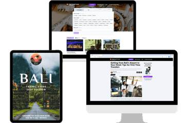 Travel guide book preview