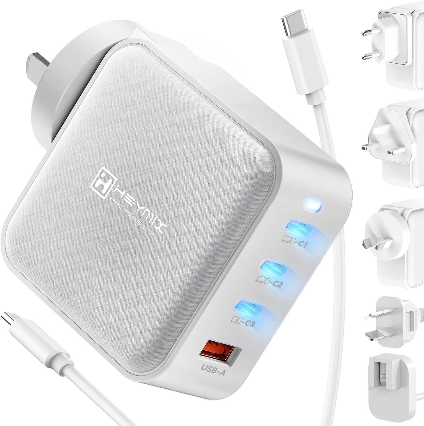 HEYMIX 100W GaN Charger 4-Ports
